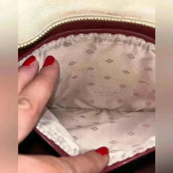 Kate Spade New York bleecker large saffiano leather tote bag in parchment - Picture 15 of 16